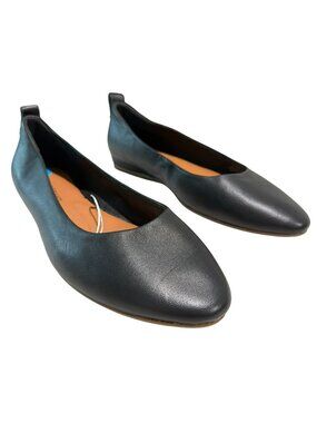 Lucky Brand Black Leather Ballet Flats Size 7.5M Womens Shoes New